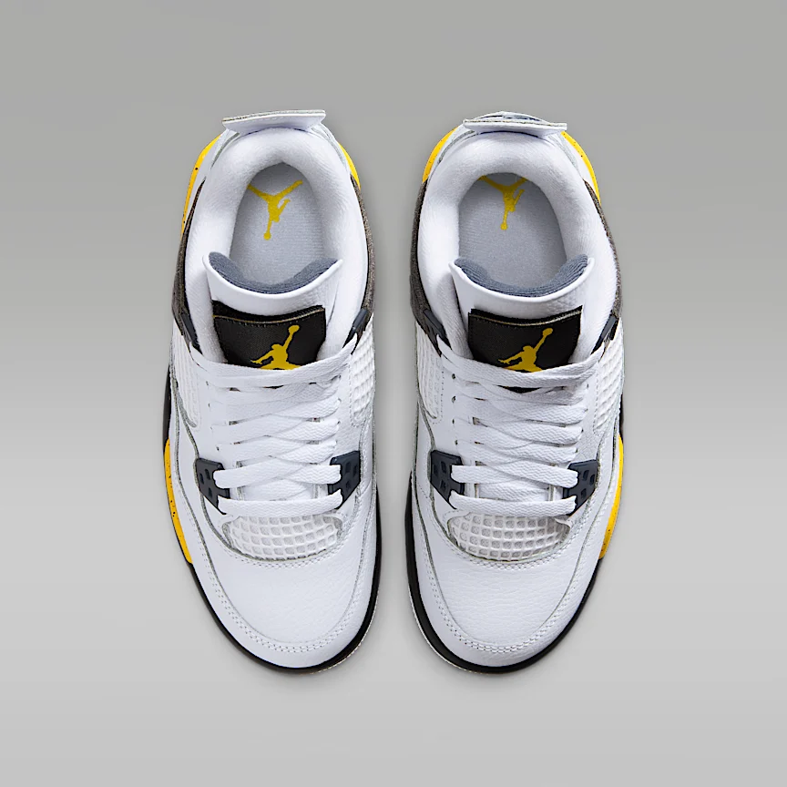 NIKE エア ジョーダン 4 レトロ "Tour Yellow" — ジュニアシューズ - Image 4