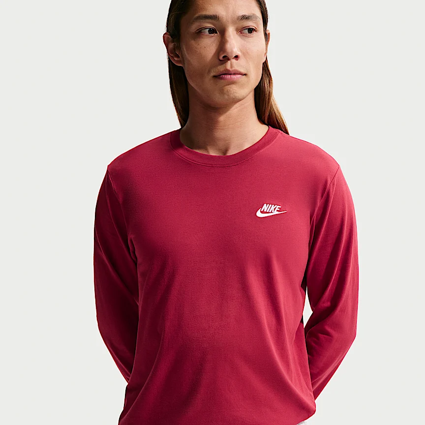 NIKE スポーツウェア — メンズ ロングスリーブ Tシャツ - Image 3