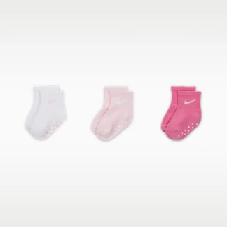 NIKE Nike — ベビー コア スウッシュ グリッパー ソックス (3足)