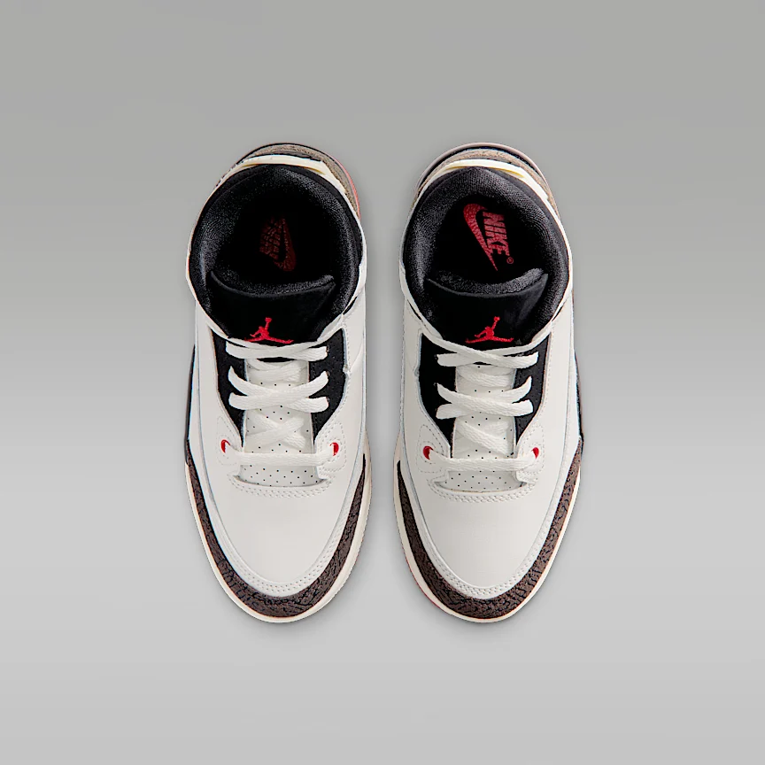 NIKE Jordan 3 "World's Best" — Little Kids' Shoes - Image 4