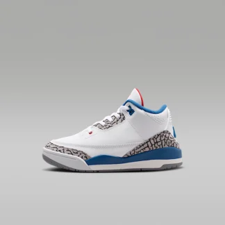 NIKE Jordan 3 Retro "True Blue" — Little Kids' Shoes