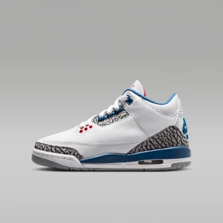 NIKE Air Jordan 3 Retro "True Blue" — Big Kids' Shoes