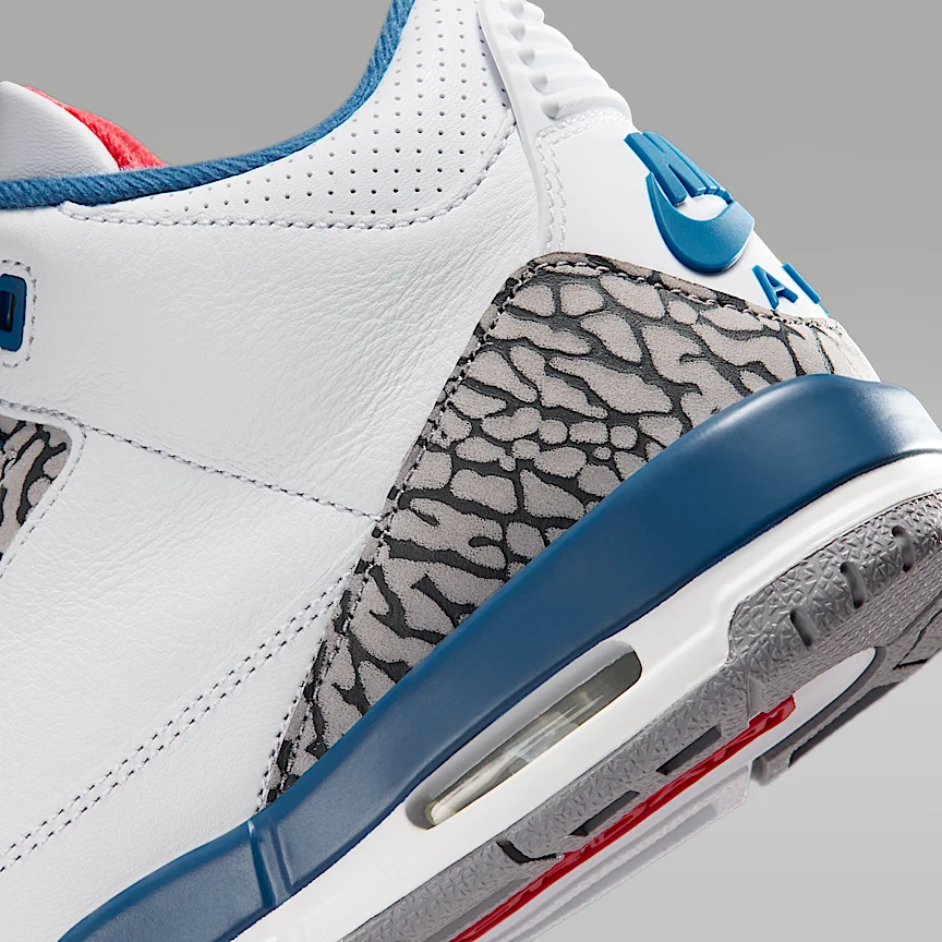 NIKE Air Jordan 3 Retro "True Blue" — Big Kids' Shoes - Image 8