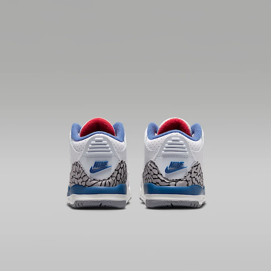 NIKE Jordan 3 Retro "True Blue" — Baby/Toddler Shoes - Image 6