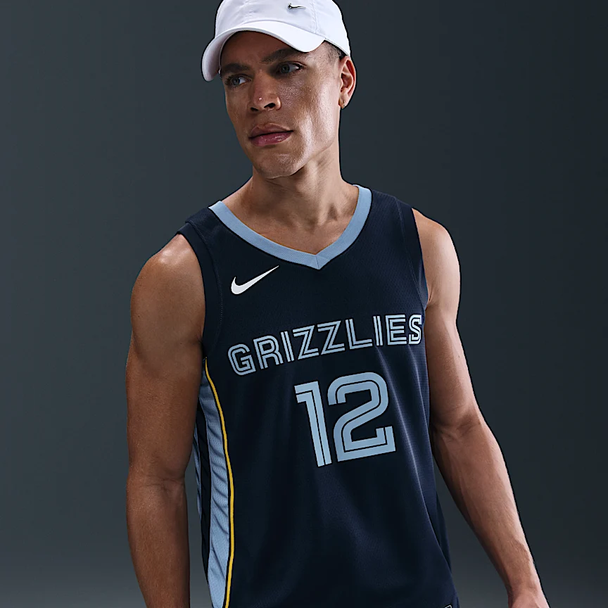 NIKE Memphis Grizzlies Icon Edition — Men's Nike Dri-FIT NBA Swingman Jersey - Image 3