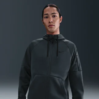 NIKE Therma-FIT — メンズ フルジップ フィットネスパーカー