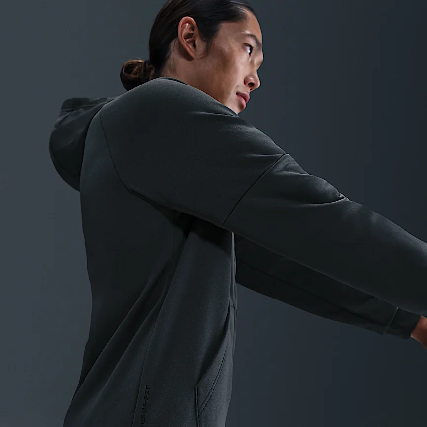 NIKE Therma-FIT — メンズ フルジップ フィットネスパーカー - Image 2