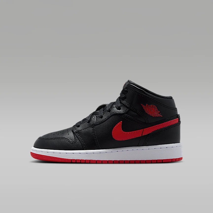 NIKE Air Jordan 1 Mid — Big Kids' Shoes