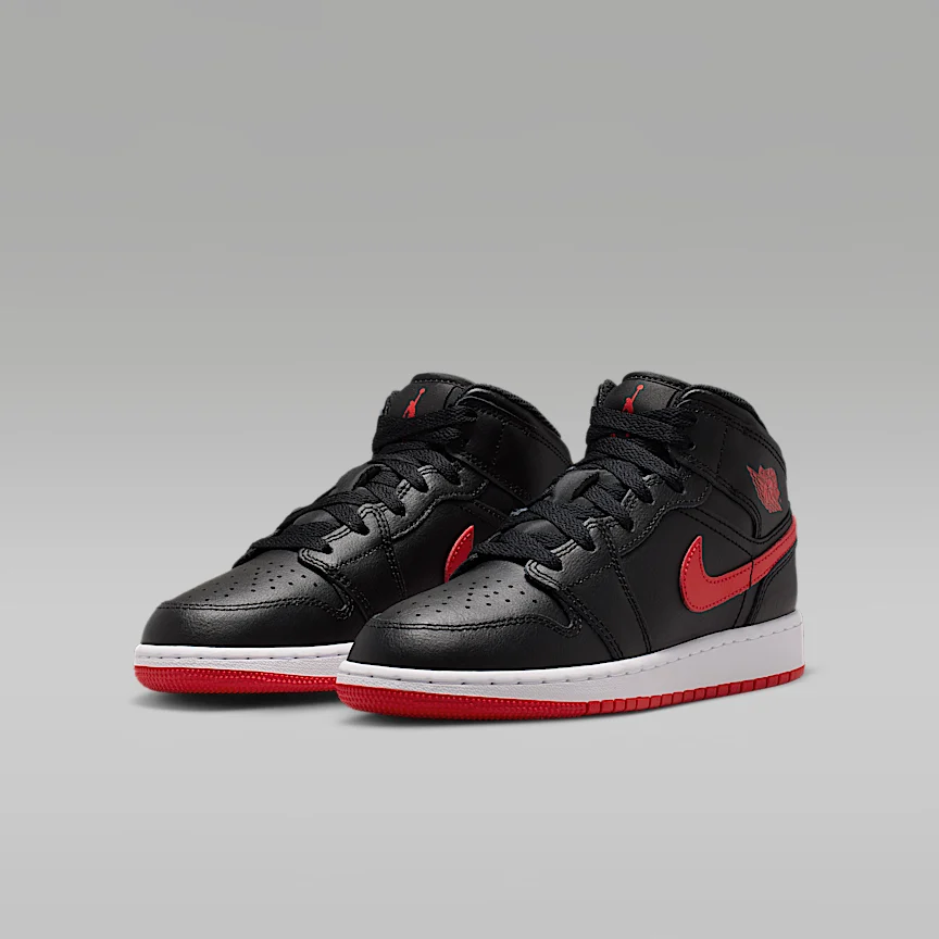 NIKE Air Jordan 1 Mid — Big Kids' Shoes - Image 5