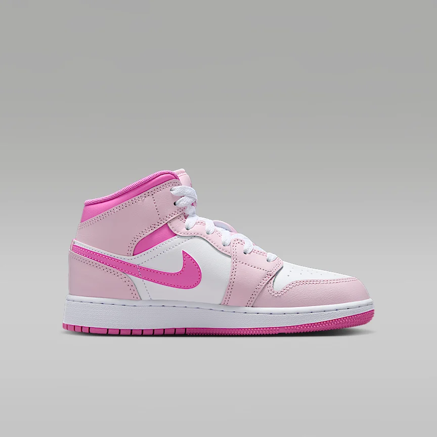 NIKE Air Jordan 1 Mid — Big Kids' Shoes - Image 3