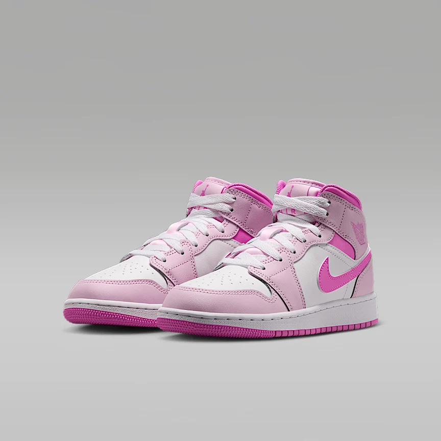 NIKE Air Jordan 1 Mid — Big Kids' Shoes - Image 5
