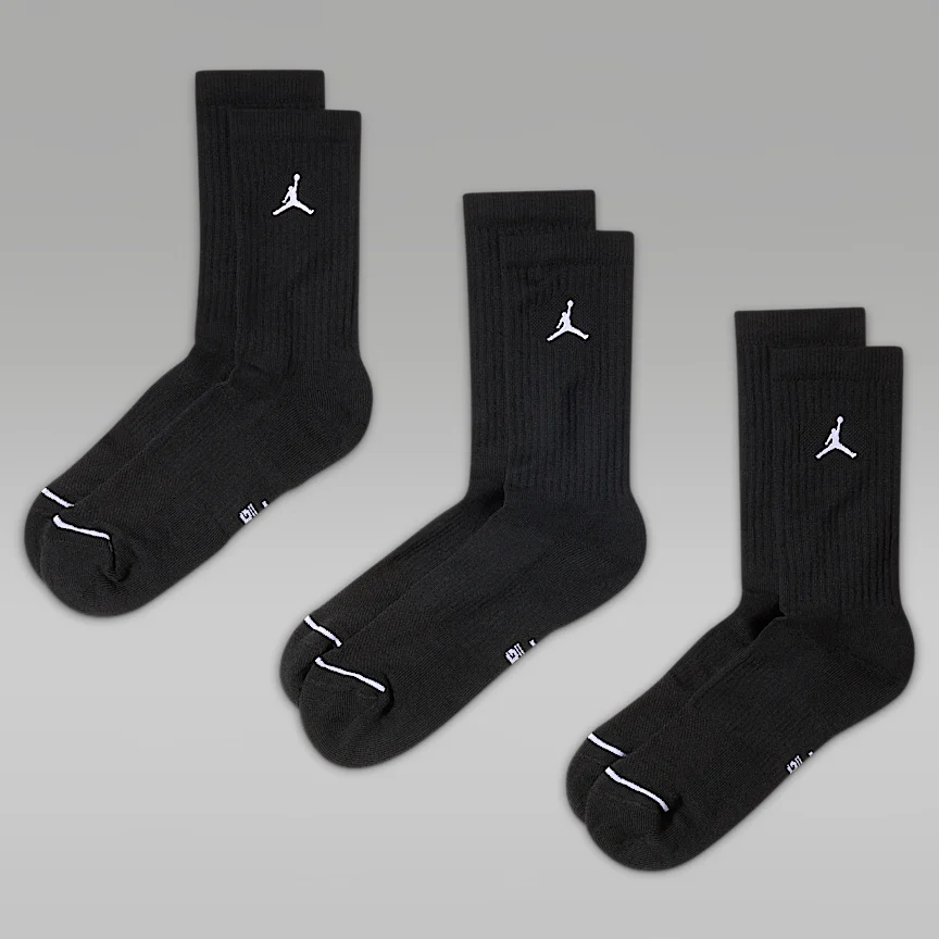 NIKE Jordan — Everyday Crew Socks (3 pairs)