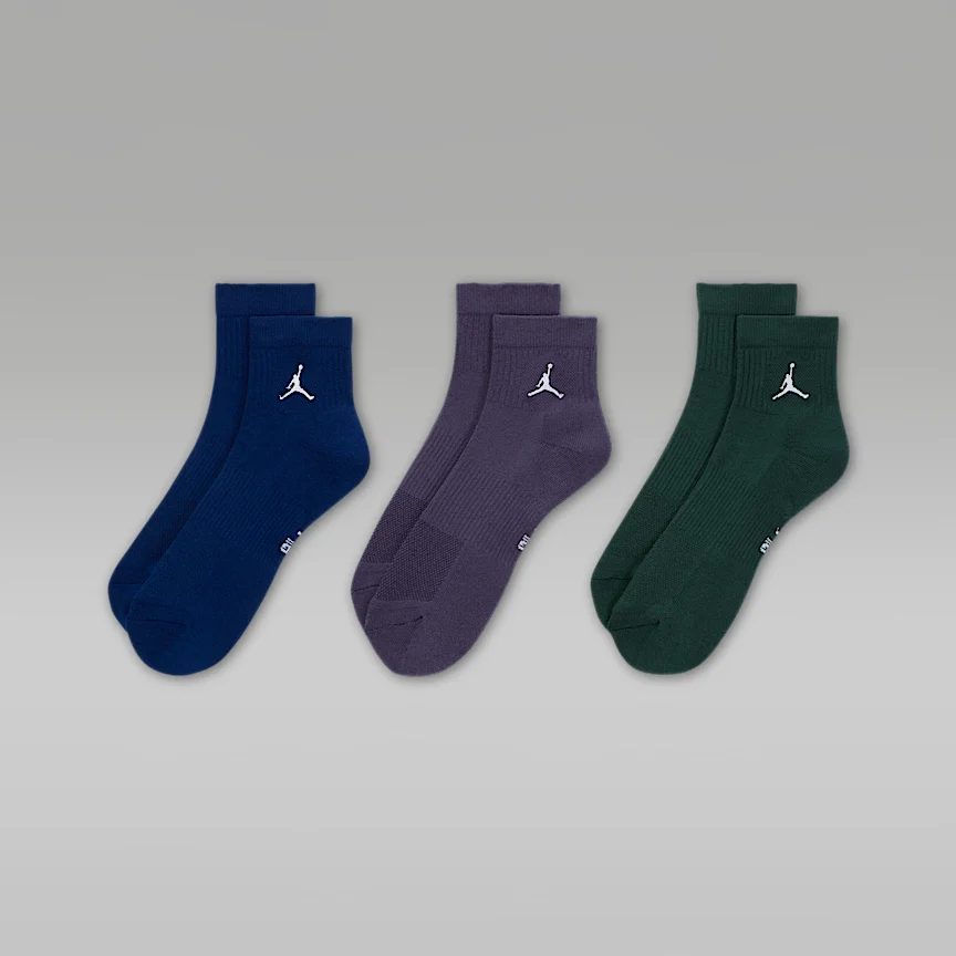 NIKE ジョーダン — エブリデイ アンクル ソックス (3足) - Image 2