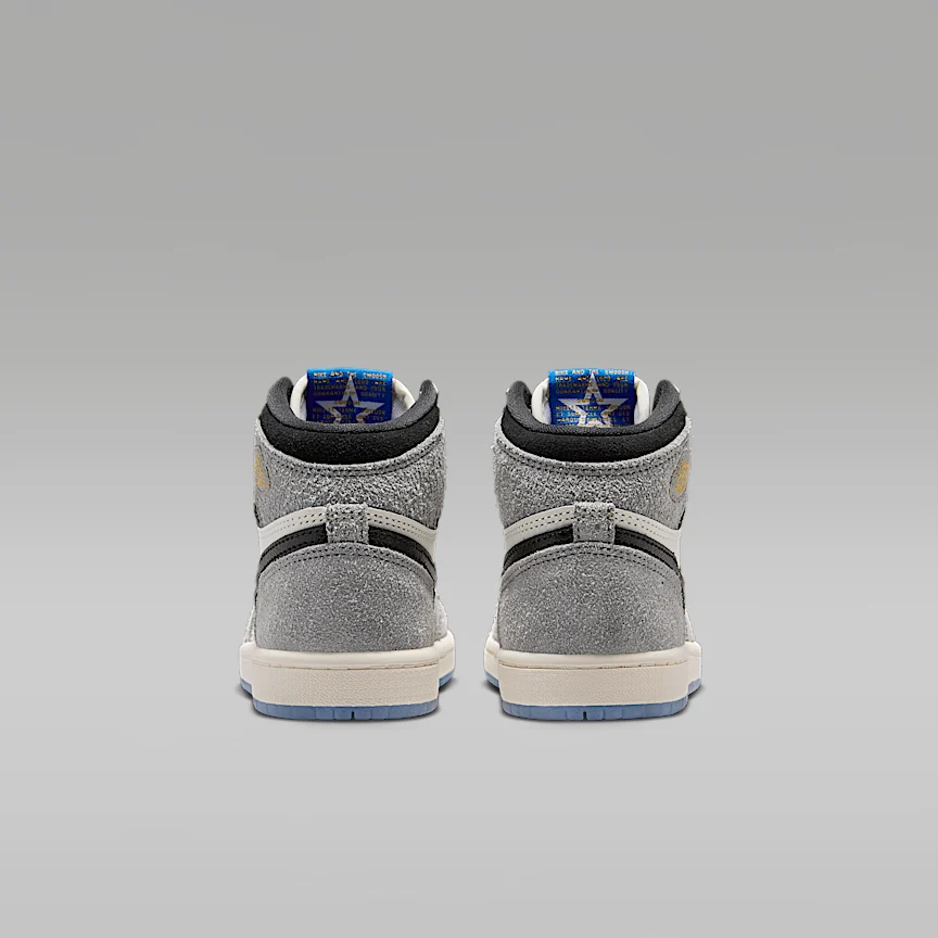 NIKE Jordan 1 Retro HIGH OG "Black & White" — Little Kids' Shoes - Image 6