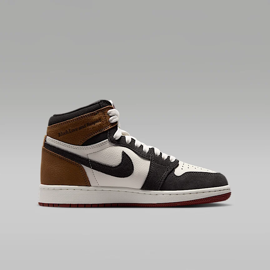 NIKE Air Jordan 1 High OG "Love Letter" — Big Kids' Shoes - Image 3
