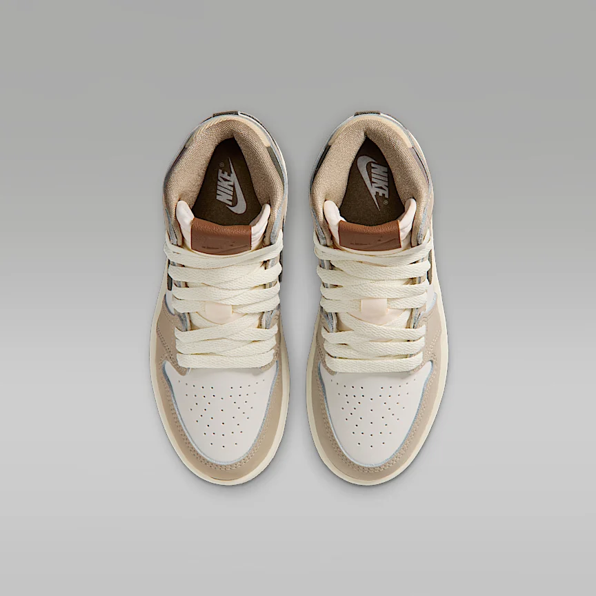 NIKE ジョーダン 1 レトロ HIGH OG "Khaki" — リトルキッズシューズ - Image 4