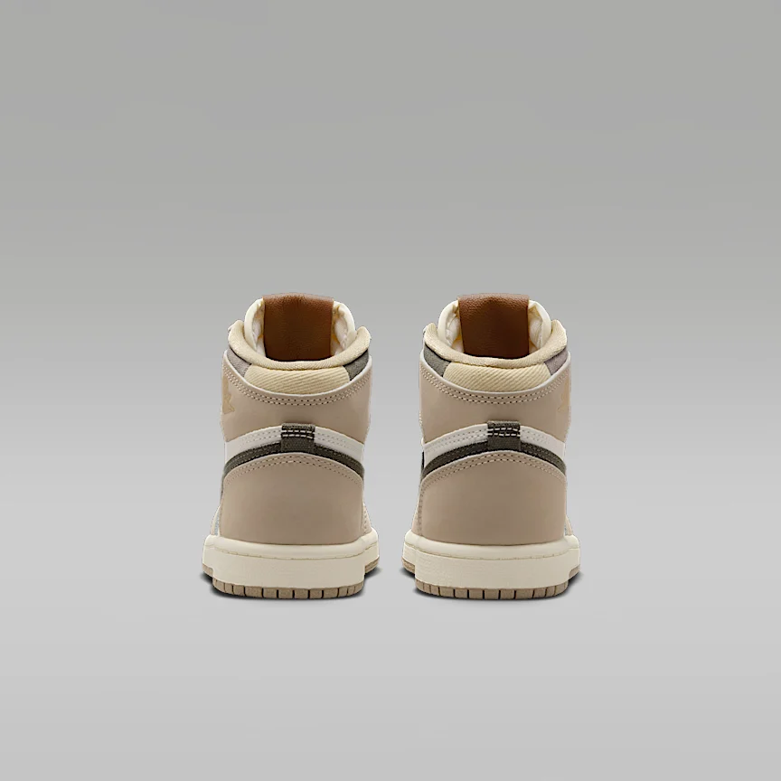 NIKE ジョーダン 1 レトロ HIGH OG "Khaki" — リトルキッズシューズ - Image 6