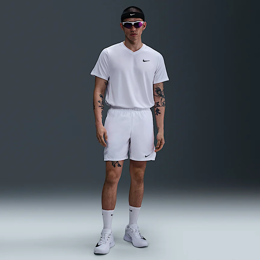NIKE コート ビクトリー — メンズ Dri-FIT 18cm テニスショートパンツ