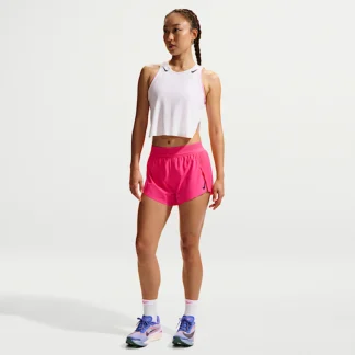NIKE エアロスイフト — ウィメンズ Dri-FIT ADV ミッドライズ 8cm ランニングショートパンツ (インナー付き)