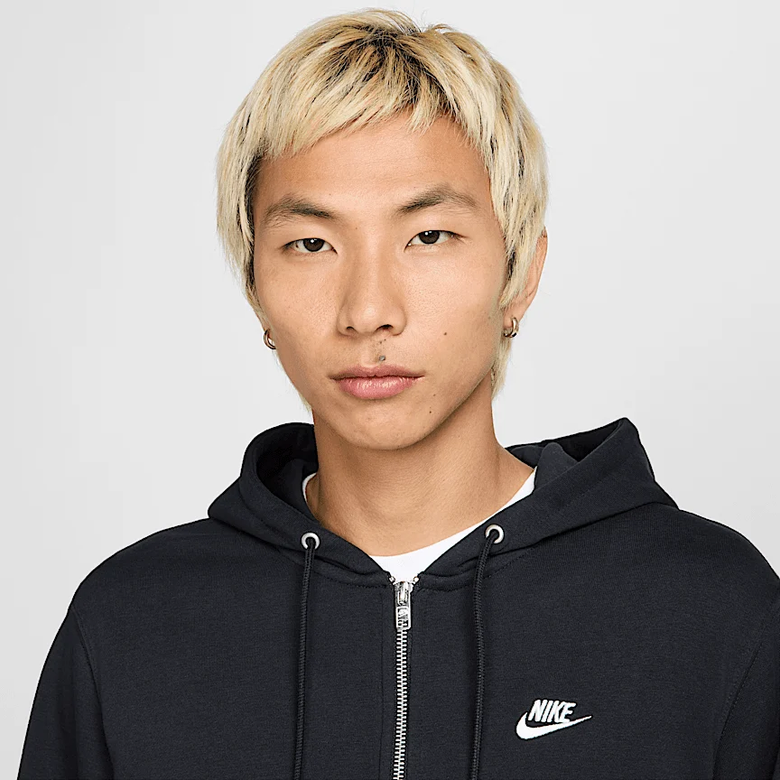 NIKE クラブ — メンズ フルジップ フレンチ テリー パーカー - Image 3