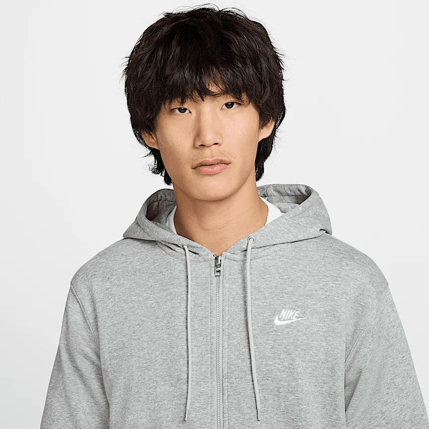 NIKE クラブ — メンズ フルジップ フレンチ テリー パーカー - Image 3