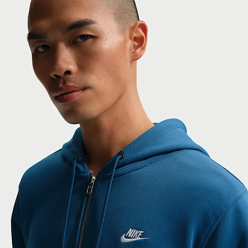 NIKE クラブ — メンズ フルジップ フレンチ テリー パーカー - Image 3