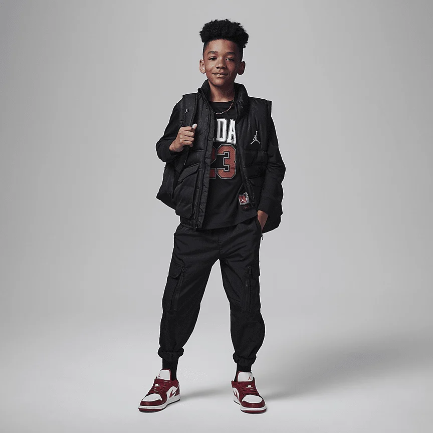 NIKE ジョーダン プラクティス フライト ロングスリーブ Tシャツ — ジュニア Tシャツ - Image 5
