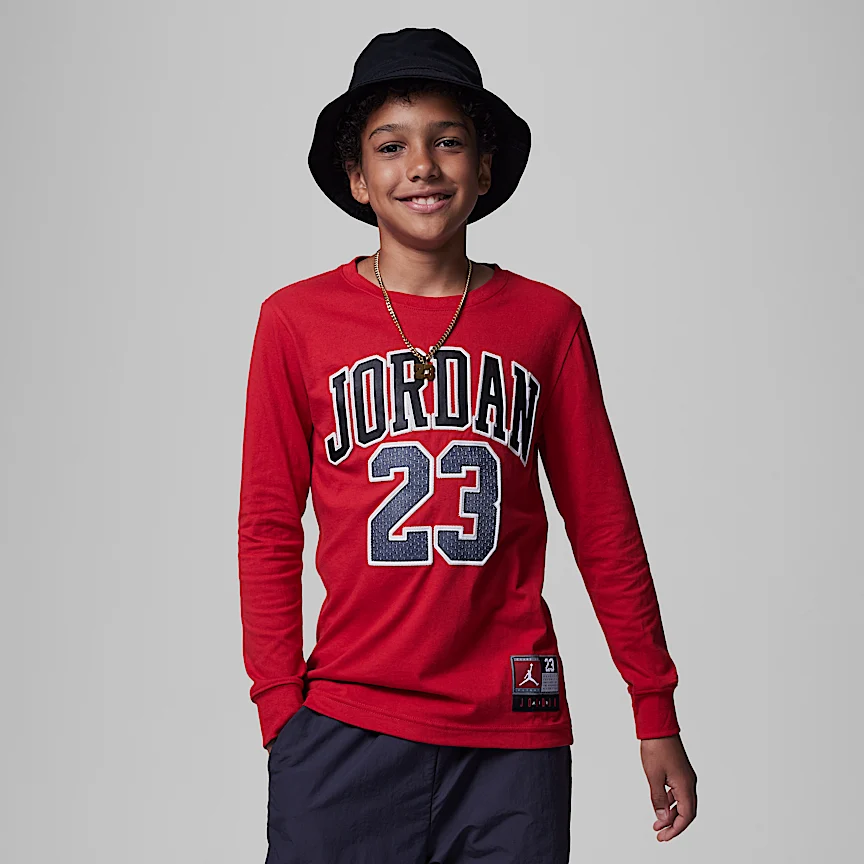 NIKE Jordan Practice Flight Long-Sleeve T-Shirt — Junior T-Shirt