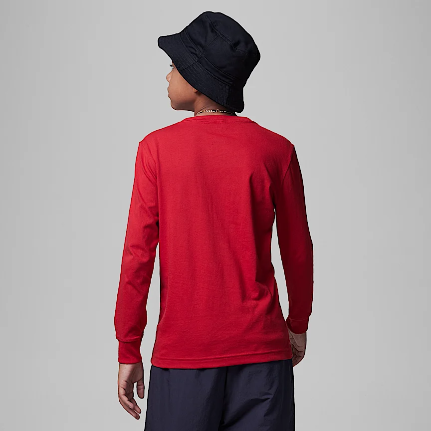 NIKE Jordan Practice Flight Long-Sleeve T-Shirt — Junior T-Shirt - Image 2