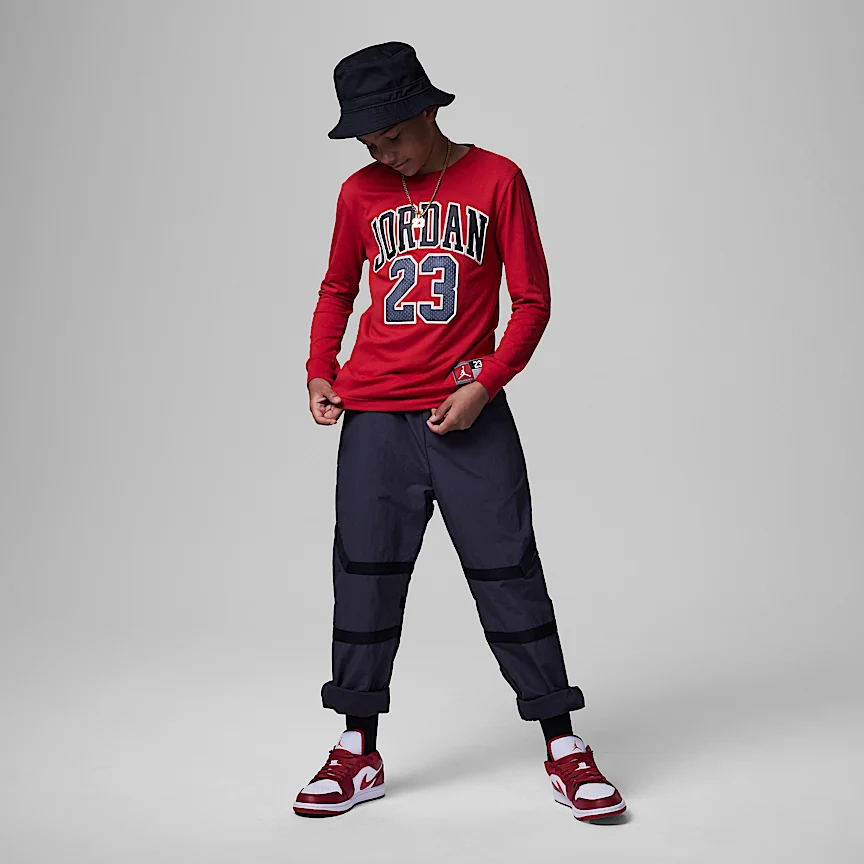 NIKE Jordan Practice Flight Long-Sleeve T-Shirt — Junior T-Shirt - Image 5