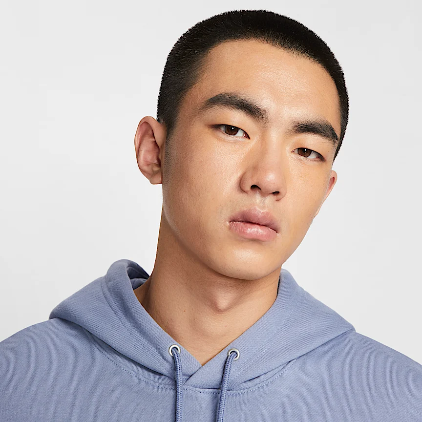 NIKE Club Fleece — Men's Oversized Furenchi Terry Pullover Hoodie - Image 3