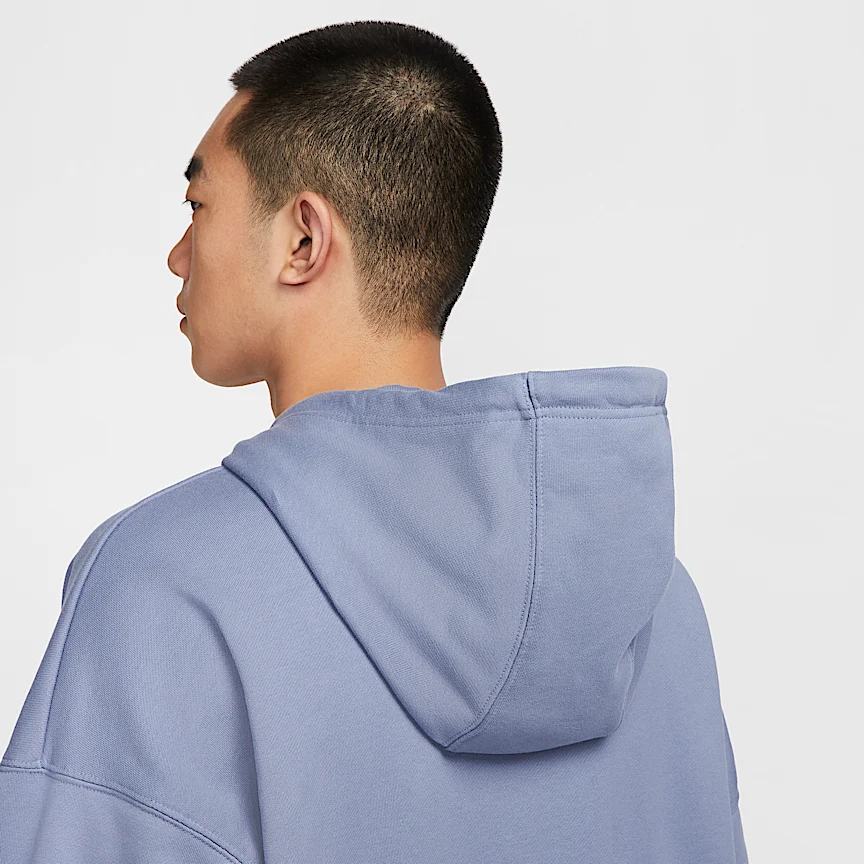NIKE Club Fleece — Men's Oversized Furenchi Terry Pullover Hoodie - Image 6
