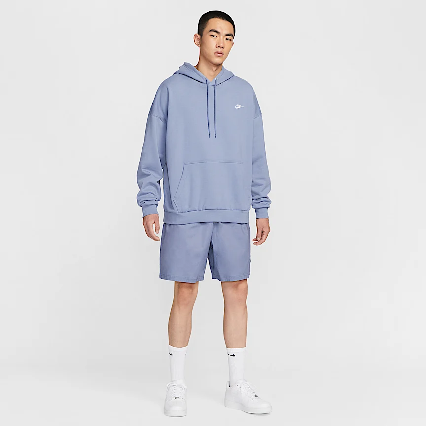 NIKE Club Fleece — Men's Oversized Furenchi Terry Pullover Hoodie - Image 7