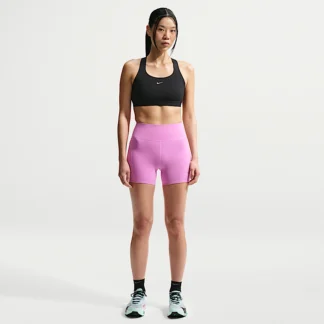 NIKE スウィフト — ウィメンズ ハイウエスト 10cm タイト ランニングショートパンツ (ポケット付き)