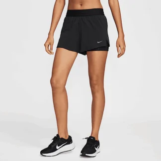 NIKE スウィフト — ウィメンズ Dri-FIT ミッドライズ 2イン1 ランニングショートパンツ