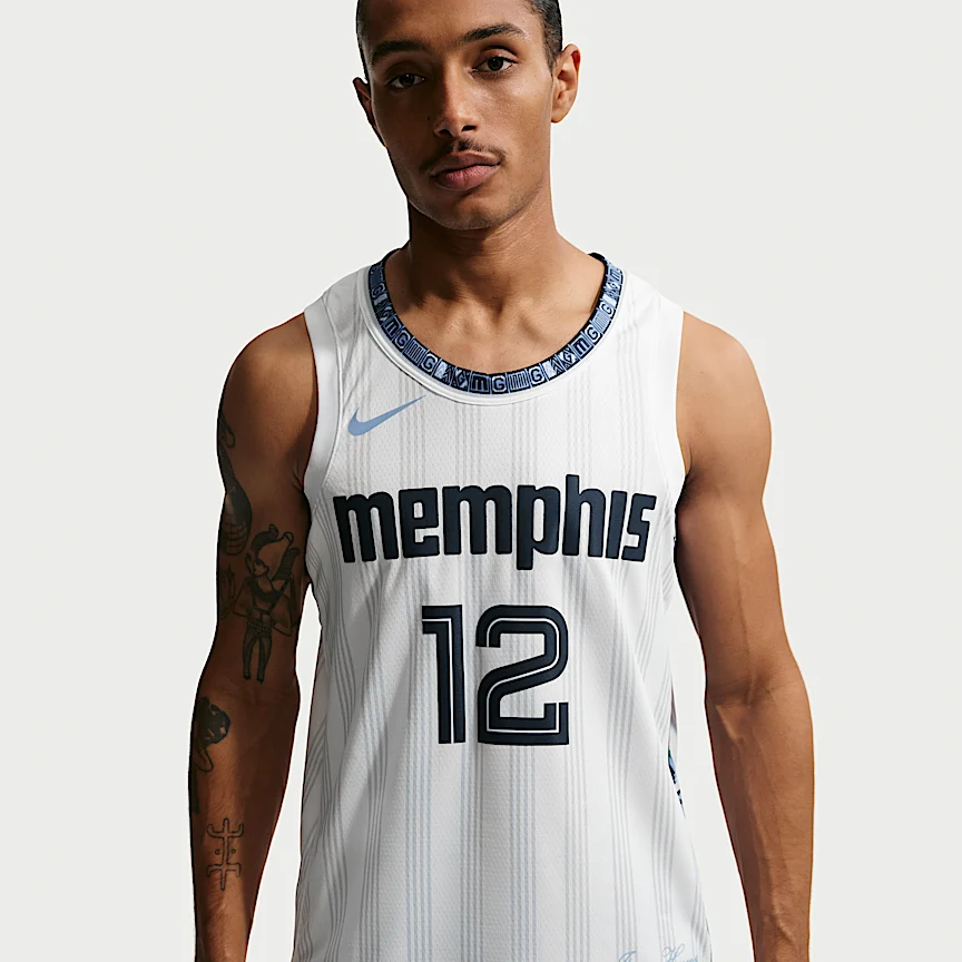 NIKE Ja Morant Memphis Grizzlies City Edition — Men's Nike NBA Swingman Jersey - Image 3
