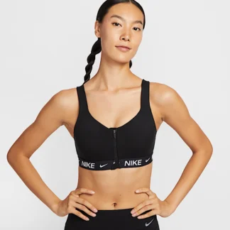 NIKE インディ ハイ サポート — ウィメンズ パッディド フロントジップ スポーツブラ