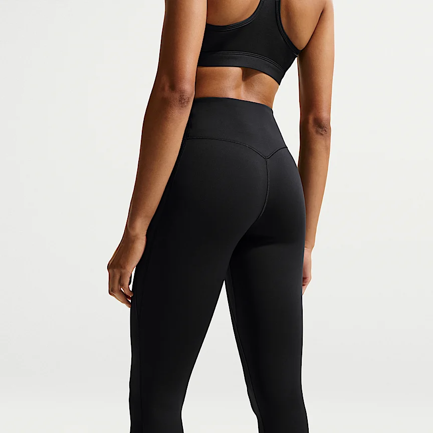 NIKE Universa — Women's High-Waisted Full-Length Leggings with No Front Seam - Image 3
