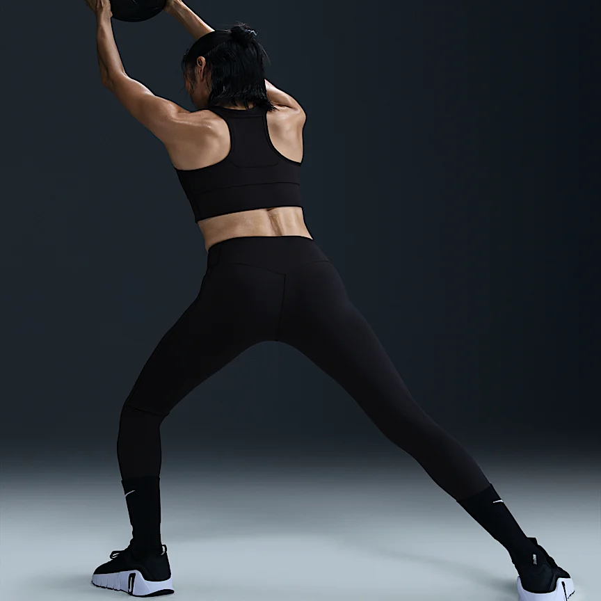 NIKE ユニバーサ — ウィメンズ ハイウエスト フルレングス (10分丈) レギンス フロントシームなし - Image 3