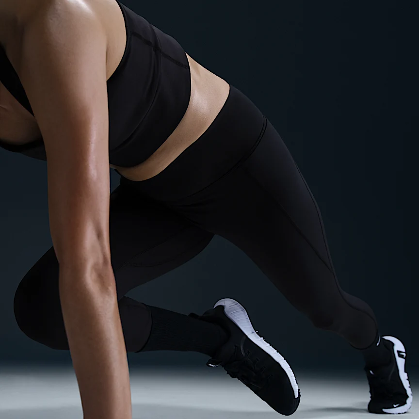 NIKE ユニバーサ — ウィメンズ ハイウエスト フルレングス (10分丈) レギンス フロントシームなし - Image 5