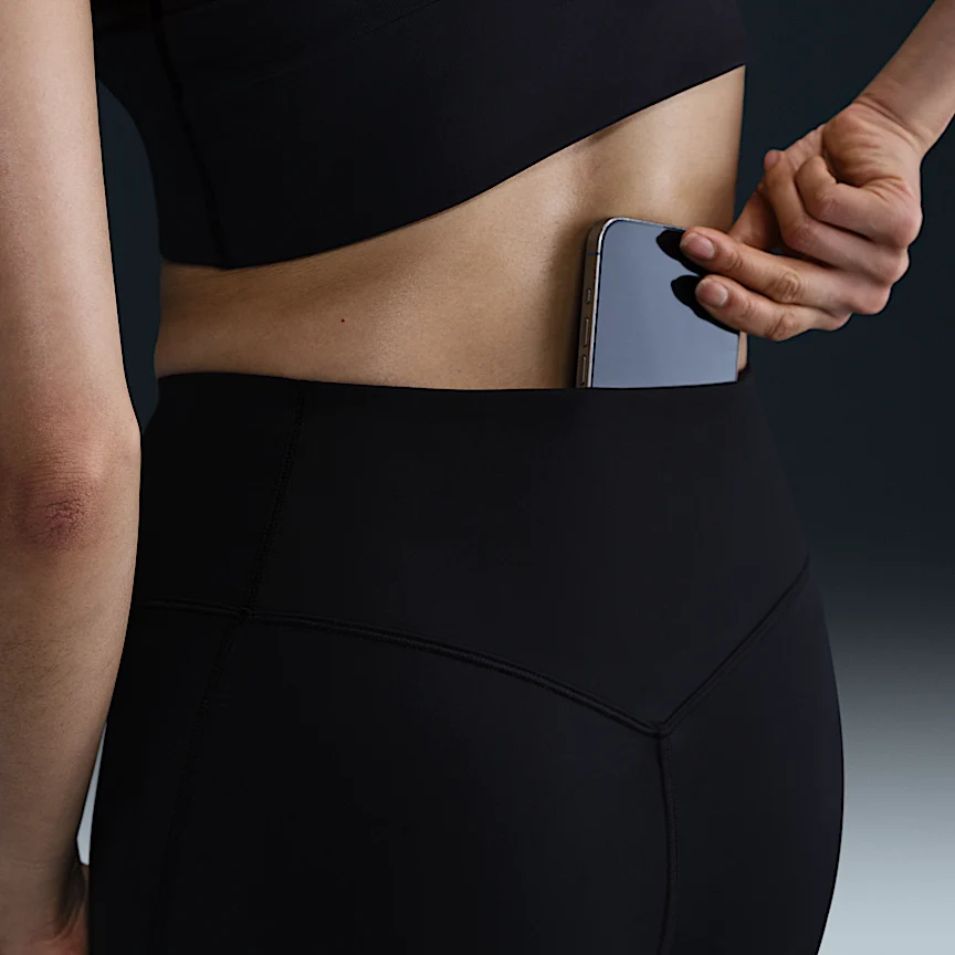 NIKE ユニバーサ — ウィメンズ ハイウエスト フルレングス (10分丈) レギンス フロントシームなし - Image 6