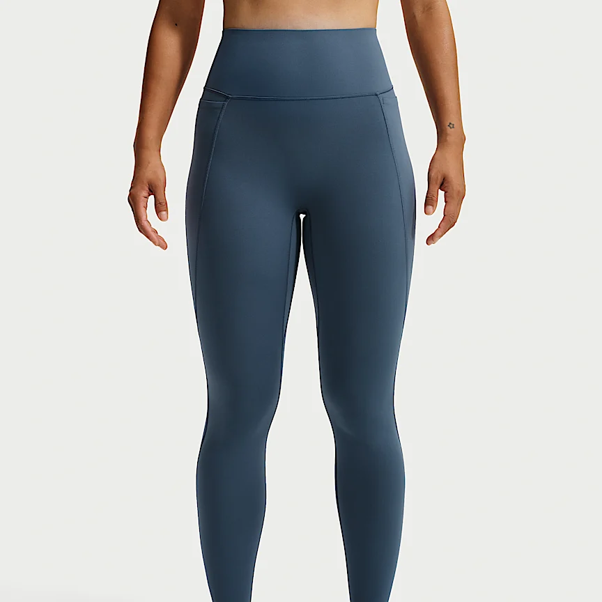 NIKE ユニバーサ — ウィメンズ ハイウエスト フルレングス (10分丈) レギンス フロントシームなし - Image 2