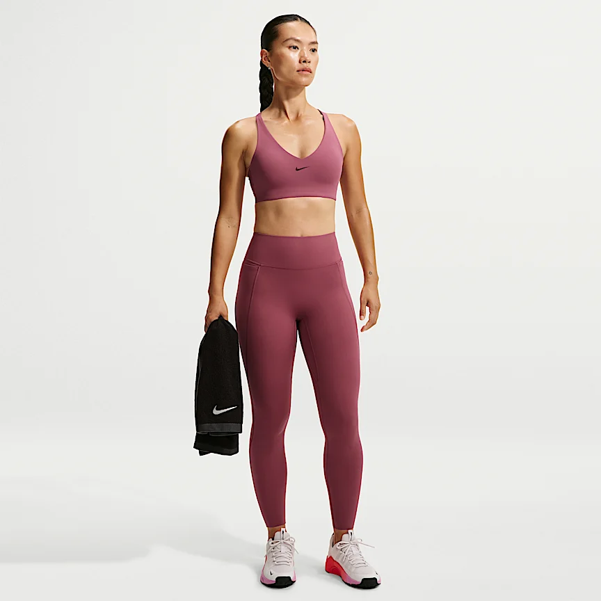 NIKE ユニバーサ — ウィメンズ ハイウエスト フルレングス (10分丈) レギンス フロントシームなし