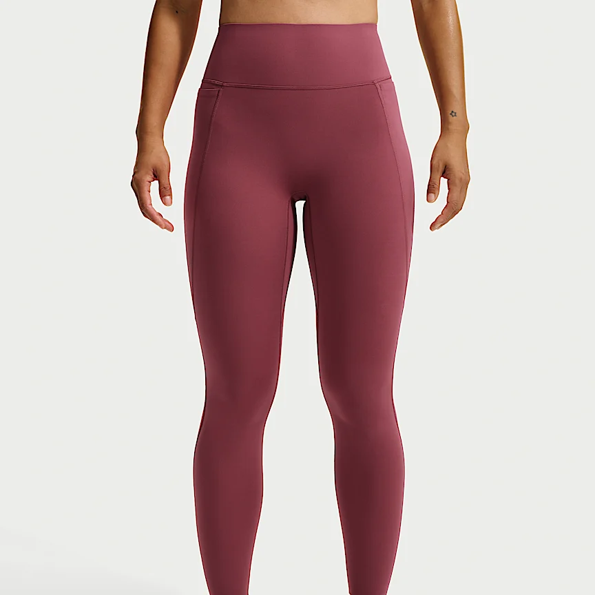 NIKE ユニバーサ — ウィメンズ ハイウエスト フルレングス (10分丈) レギンス フロントシームなし - Image 2