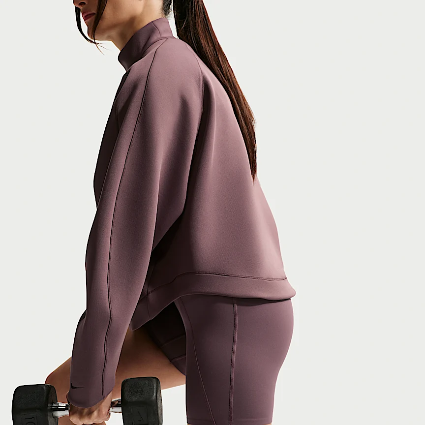 NIKE ユニバーサ — ウィメンズ ハイウエスト 13cm バイカーショートパンツ フロントシームなし - Image 4