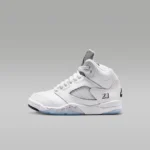 NIKE ジョーダン 5 レトロ OG "White Metallic" — リトルキッズシューズ