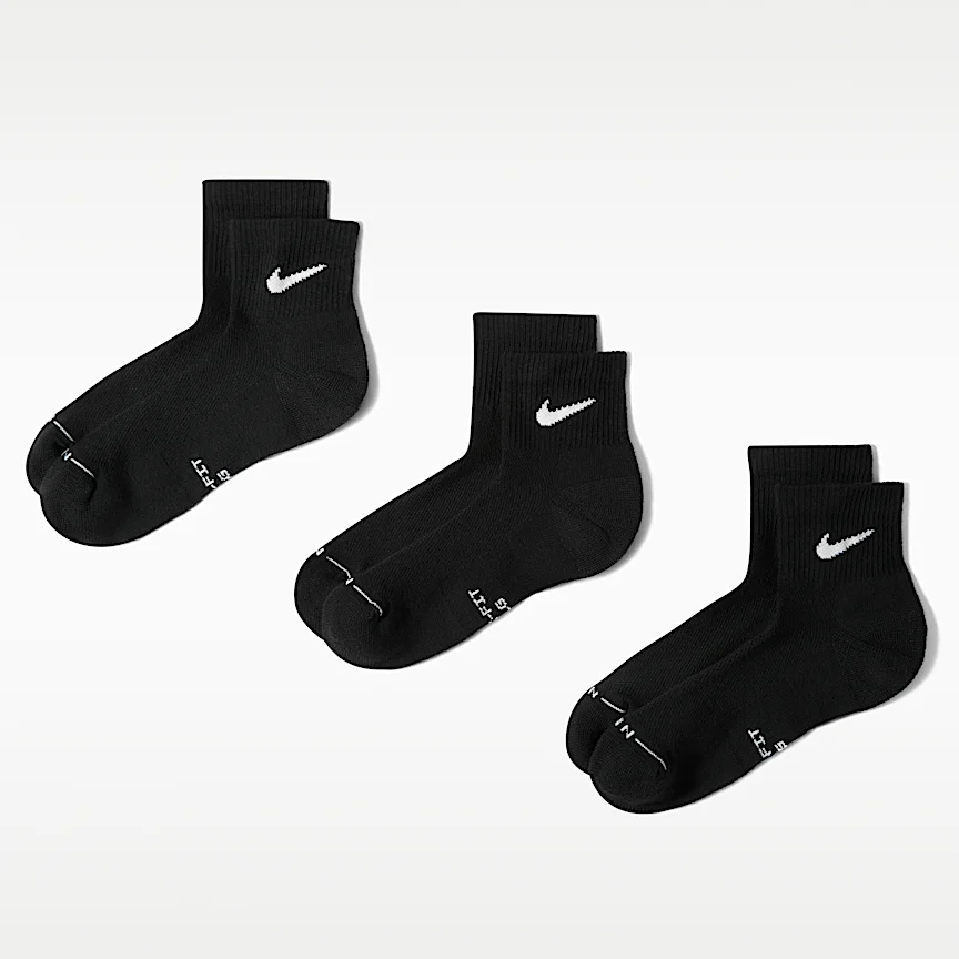 NIKE Everyday Elevated — Ankle Socks (3 Pairs)