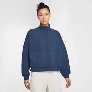 NIKE 24.7 Impossibly Soft — Women's Dri-FIT Oversized 1/2 Zip Top