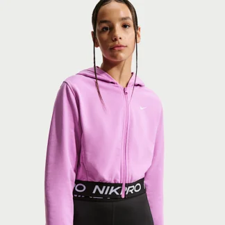 NIKE Pro Fleece — Big Kids' (Girls') Dri-FIT Full-Zip Hoodie
