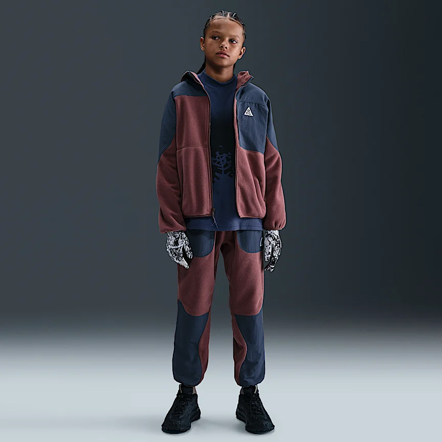 NIKE ACG "Wolf Tree" — Big Kid's Polartec® Full-Zip Hoodie - Image 7